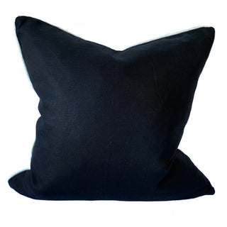 Geneva Black Square Filled Cushion 50 x 50cm by Zaab