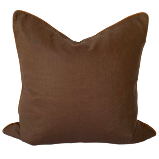 Geneva Mocha Square Filled Cushion 50 x 50cm by Zaab