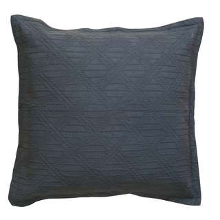Hallston Charcoal Square Cushion by Bianca