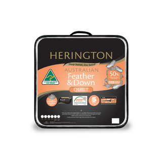 Jaspa Herington White Duck Down & Feather 50 Quilt