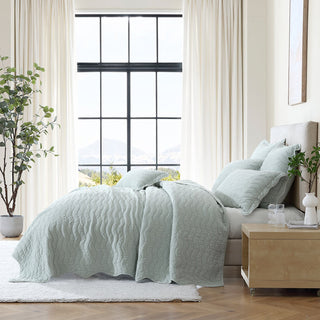 Indianna Sage Quilt Cover Set by Private Collection