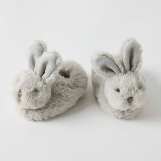 Some Bunny Loves You Grey Booties by Jiggle & Giggle