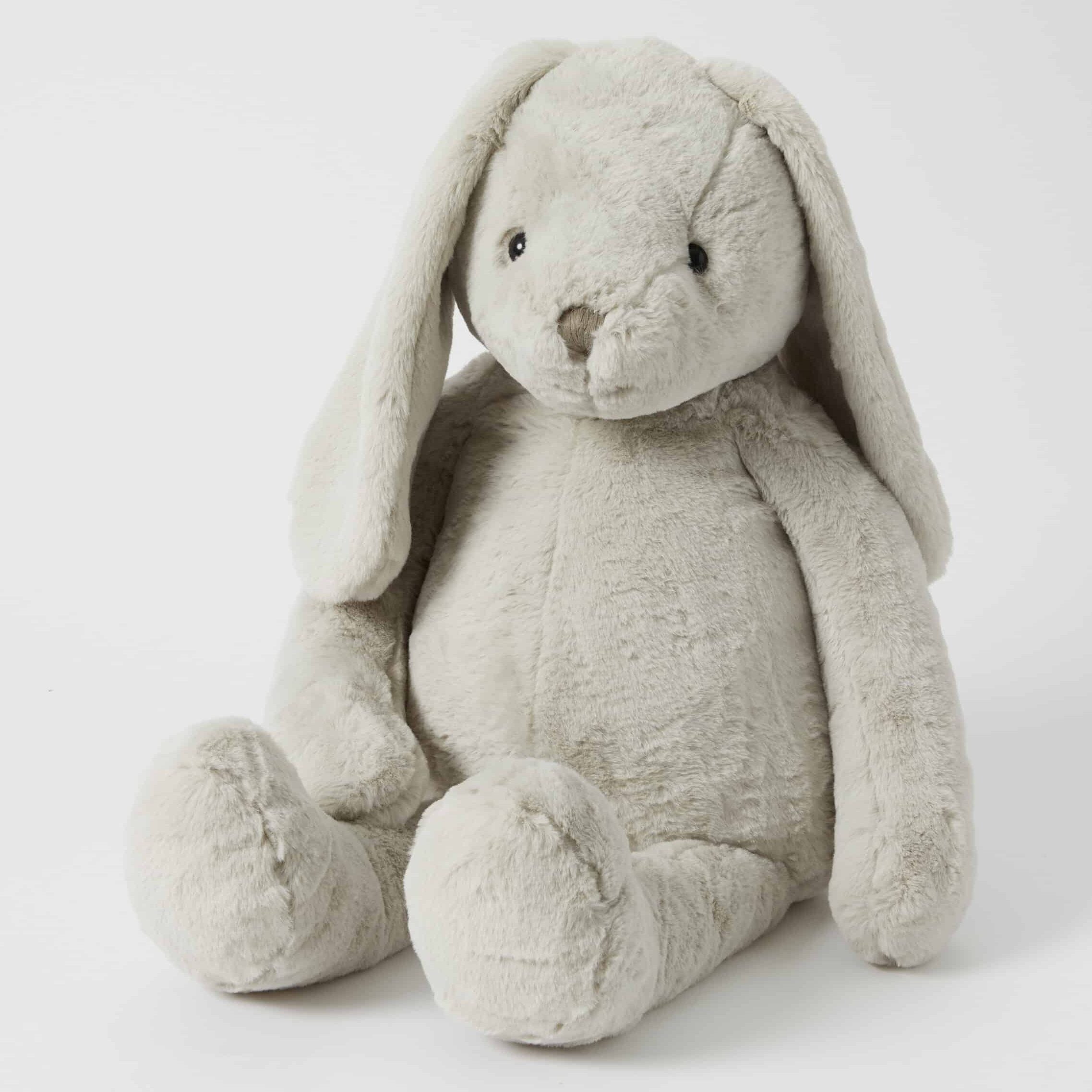 Large Soft Toy Rabbit EXTRA LARGE Bunny Soft Toy GREY by Jiggle & Giggle – Planet Linen