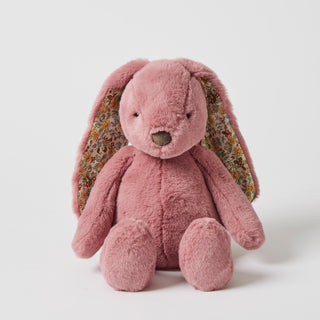 Floral Raspberry Bunny Toy by Jiggle & Giggle