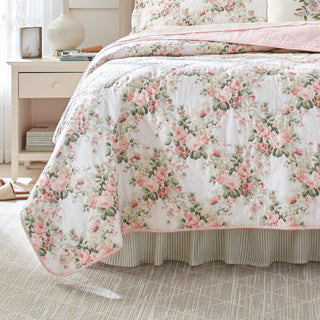 Joyce Peach Bellini Coverlet Set by Laura Ashley