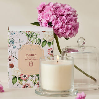 Jardin Glass Cloche Scented Candle by Pilbeam Living