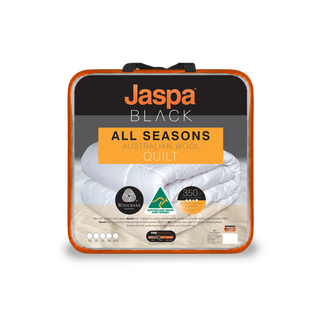 Jaspa Herington Black All Seasons Wool Quilt