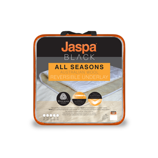 Jaspa Herington Black All Seasons Reversible Wool Underlay