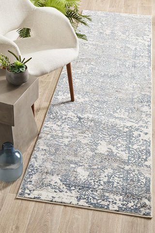 Kendra 1734 White Runner Rug by Rug Culture