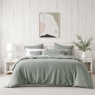 Kahlani Sage Quilt Cover Set By Bianca