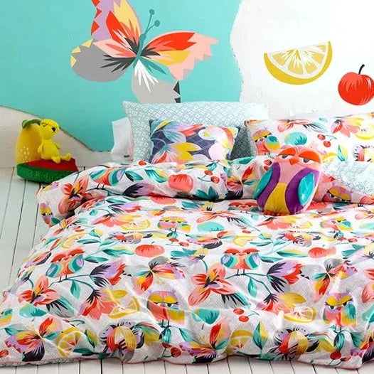 Kaleidoscope Floral Cushion by KAS KIDS Planet Linen