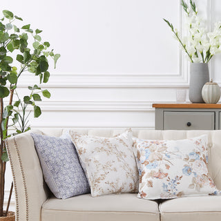 Soulbury Sky Blue Cushion by Laura Ashley