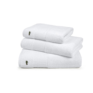 LLECROCO Blanc 600gsm Bath Towel by Lacoste