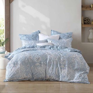 Laka Denim Quilt Cover Set by Logan & Mason
