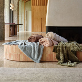 Selma Pink Throw Rug by Linen House