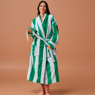 Ocean City Plush SPEARMINT Bathrobe by Linen House