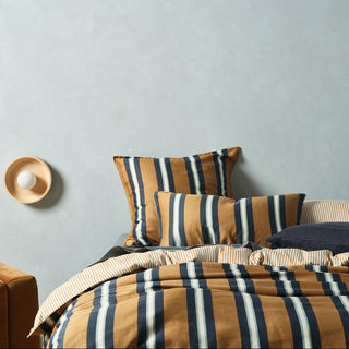 Beau Cinnamon Quilt Cover Set by Linen House