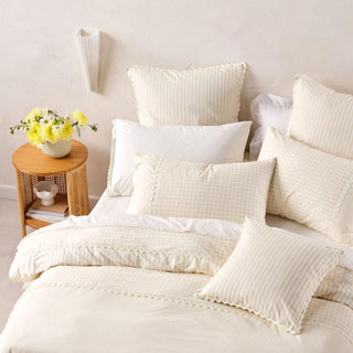Chica Natural European Pillowcase by Linen House