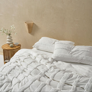 Cillian White Quilt Cover Set by Linen House