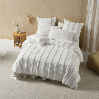 Cillian White Quilt Cover Set by Linen House
