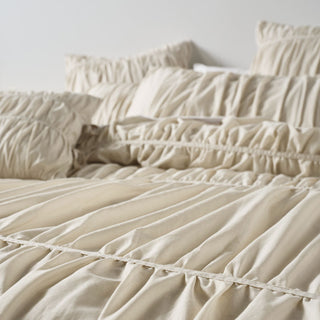 Layla Natural Quilt Cover Set by Linen House