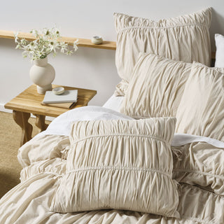 Layla Natural Quilt Cover Set by Linen House