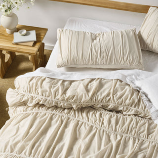 Layla Natural Quilt Cover Set by Linen House