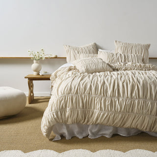 Layla Natural Cushion by Linen House