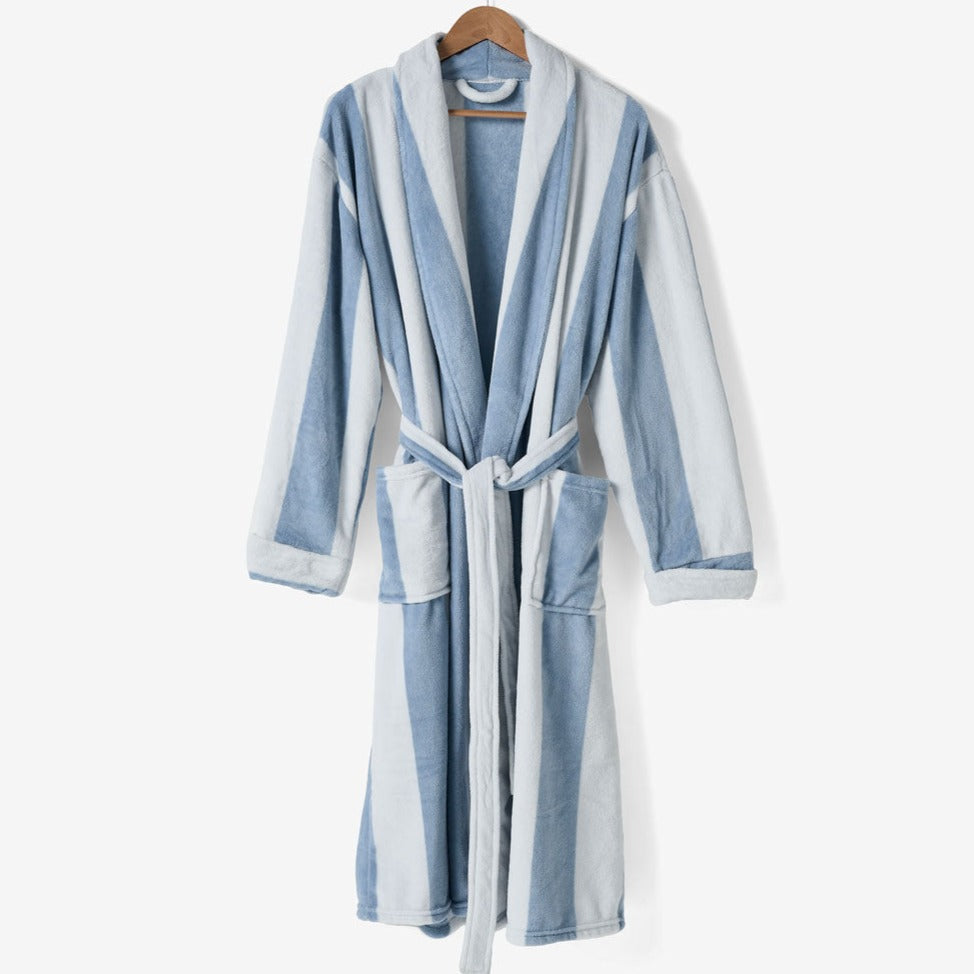 Ocean City Plush Cornflower Bathrobe by Linen House | Planet Linen Ocean City Plush Cornflower Bathrobe by Linen House | Planet Linen
