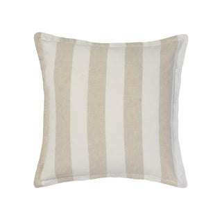 Vintage Stripe Natural Cushion 48 x 48cm by Linen house