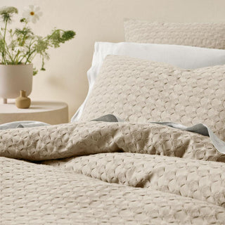 Vista Pebble Quilt Cover Set by Linen House
