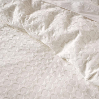 Vista White Quilt Cover Set by Linen House