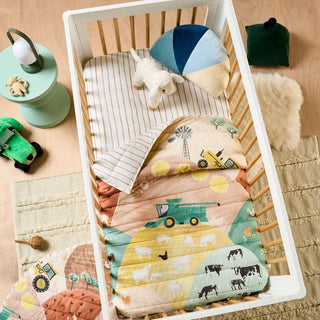 Sunset Harvest Cot Coverlet by Linen House Kids