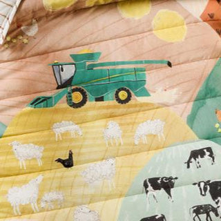 Sunset Harvest Cot Coverlet by Linen House Kids