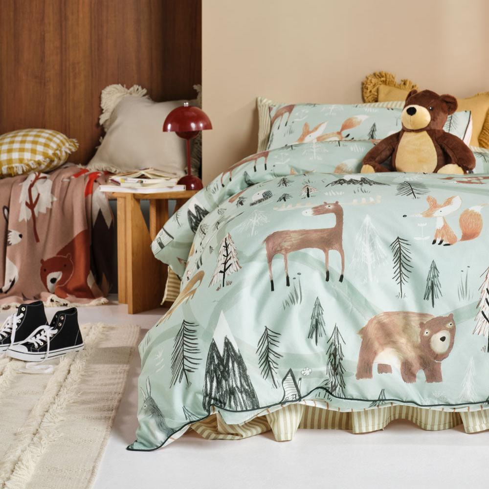 Woodland Winter Quilt Cover Set by Linen House Kids Planet Linen