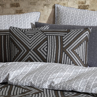 Ashen Charcoal Quilt Cover Set by Logan and Mason