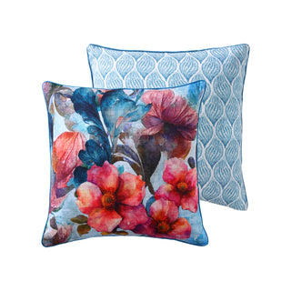 Azure Bloom European Pillowcase by Logan and Mason