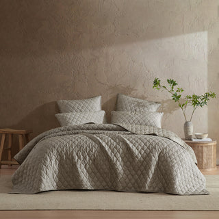 Blair Taupe Coverlet Set by Logan and Mason