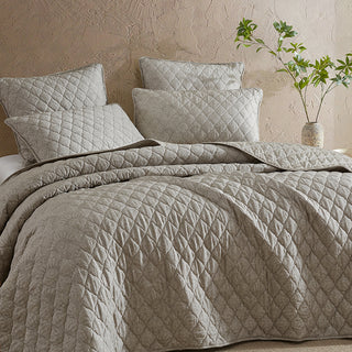 Blair Taupe Coverlet Set by Logan and Mason