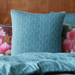 Bloomscape Teal European Pillowcase by Logan and Mason