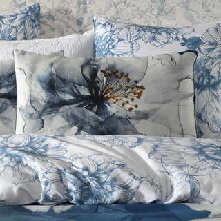 Belle Steel Quilt Cover Set by Logan and Mason