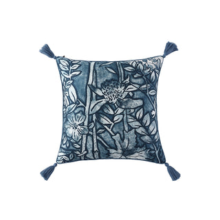 Chloris Ink Square Cushion by Logan and Mason