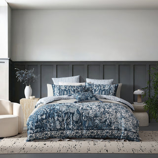 Chloris Ink Quilt Cover Set by Logan and Mason