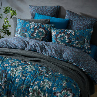 Cosette Denim Quilt Cover Set by Logan and Mason