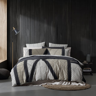 Davu Stone Quilt Cover Set by Logan and Mason