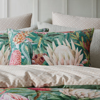 Floral Gully Sage Quilt Cover Set by Logan and Mason
