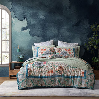 Gypsy Garden Blue Quilt Cover Set by Logan and Mason