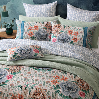 Gypsy Garden Blue Quilt Cover Set by Logan and Mason