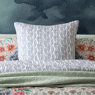 Gypsy Garden Blue European Pillowcase by Logan and Mason