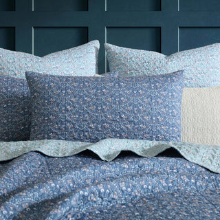 Hazel Indigo Quilted Coverlet Set by Logan and Mason